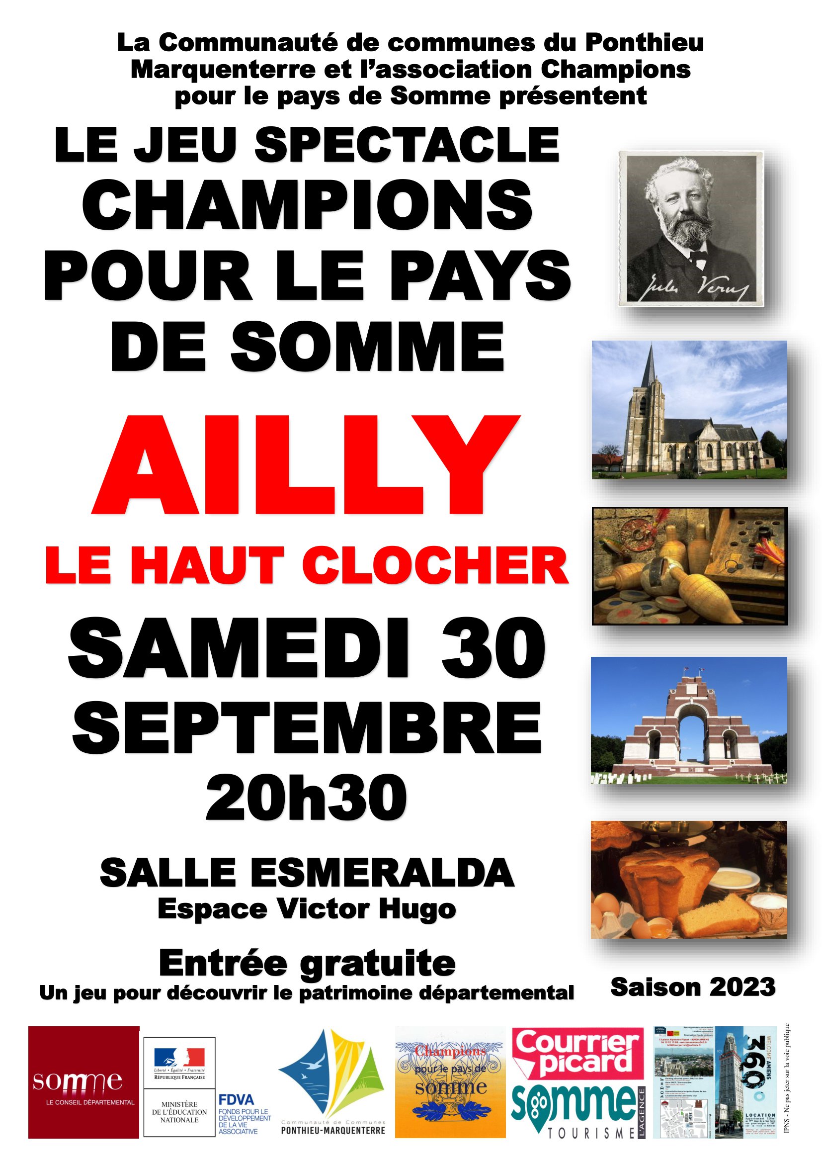 Jeu spectacle « Champions pour le Pays de Somme »
