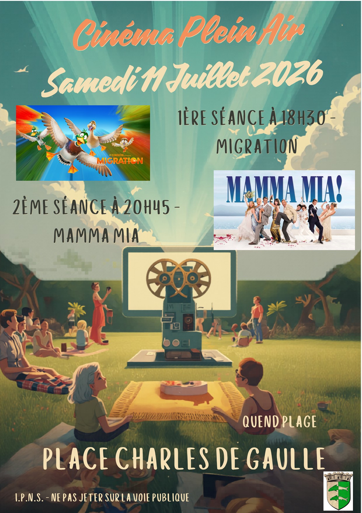 Samedi 11 Juillet 2026 – Cinéma Plein Air
