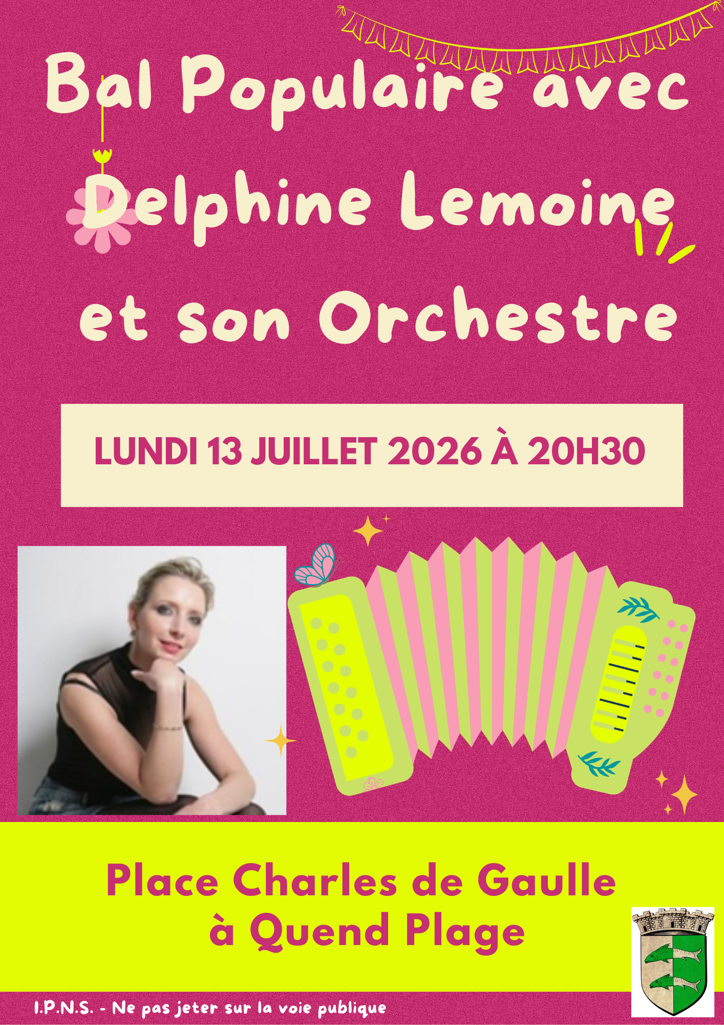 Lundi 13 Juillet 2026 à partir de 20h30