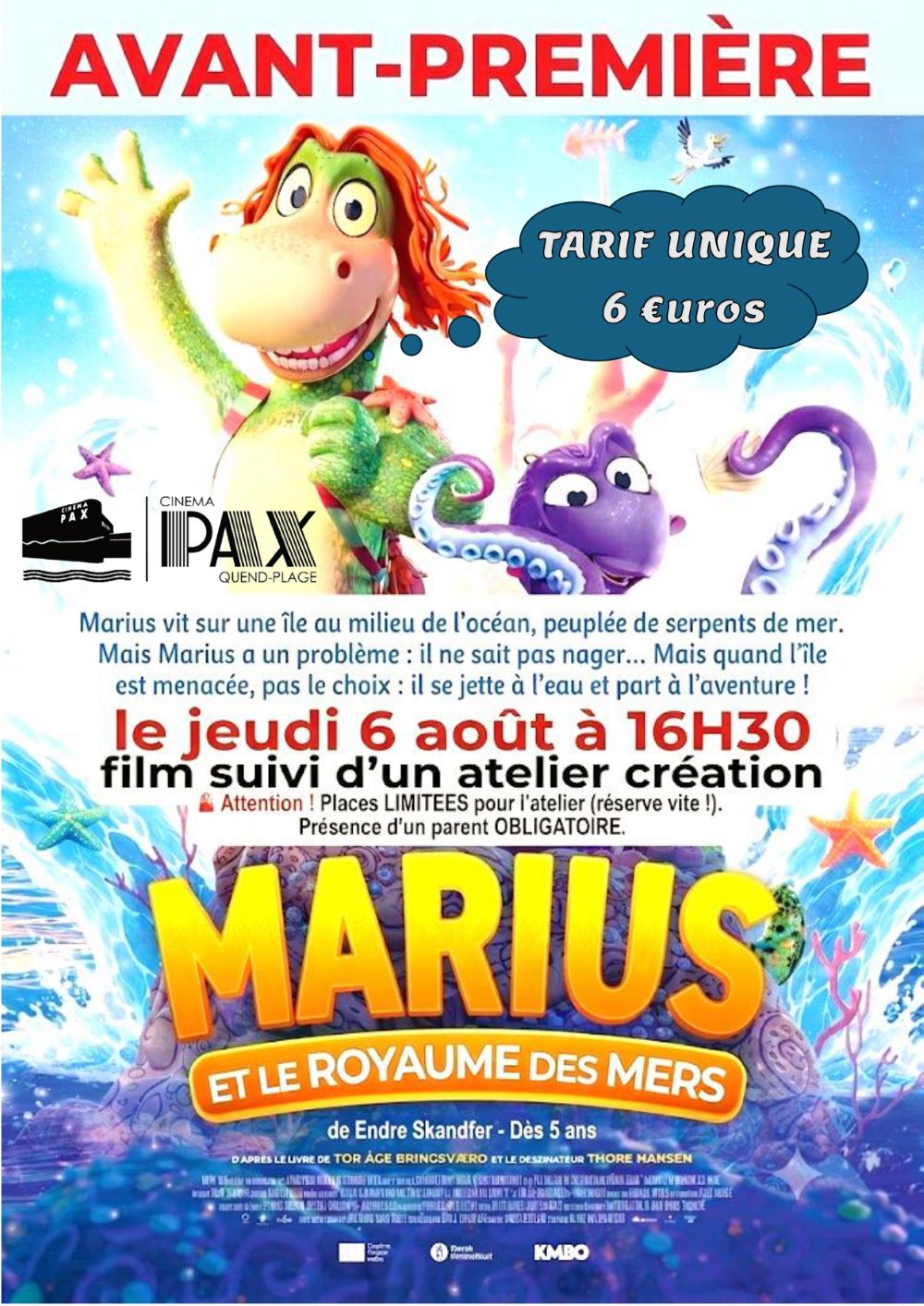 Avant-Première « Marius et le Royaume des Mers »